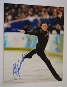 evan lysacek signed autographed 11×14 photo usa olympic ice skater coa vd