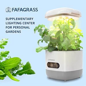 FAFAGRASS Indoor Garden Hydroponics Growing System, Plant Germination Kit Mini Herb Garden Kit Vegetable Growth Lamp Countertop, Height Adjustable Water Pump, Hydroponics Planter Grower