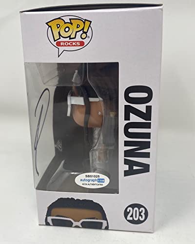 Ozuna Signed Autographed Funko Pop Rocks Vinyl Figure Puerto Rican Singer ACOA