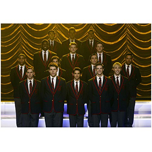 Glee The Warblers on stage smiling 8 x 10 Inch Photo