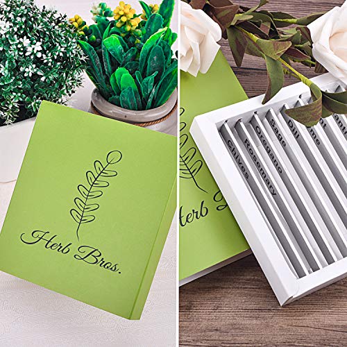 HERB BROS Stainless Aluminum Herb Markers [Set of 10] - Easy to Read Metal Plant Labels for Garden Herbs