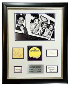 the honeymooners autographed signed cast framed jackie gleason audrey meadows joyce randolph art carney jsa certified authentic xx59224