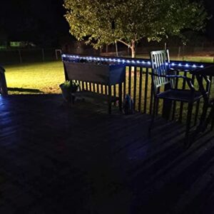 Solar Rope Light 33FT 100L IP65 Waterproof Outdoor LED Copper Fairy String Tube Lights for Party Garden Yard Home Wedding Christmas Halloween Holiday Decoration Lighting(Cool White)