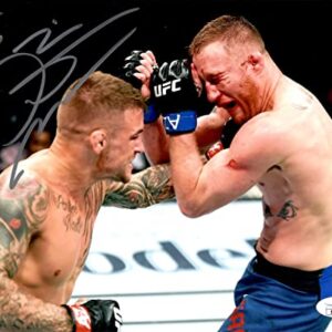 Dustin Poirier autographed signed inscribed 8x10 photo UFC JSA Justin Gaethje