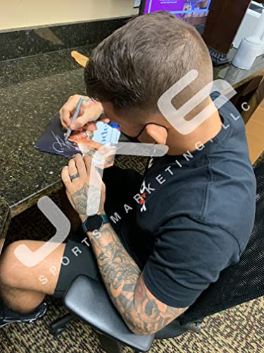 Dustin Poirier autographed signed inscribed 8x10 photo UFC JSA Justin Gaethje