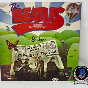 Pete Best Signed The Beatles Featuring Tony Sheridan Vinyl Album LP Beckett COA