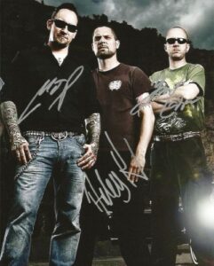 volbeat 8×10 reprint signed photo all 3 current members rp