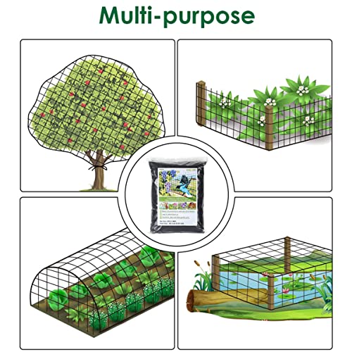 OGORI 25' x 100' Bird Netting Heavy Duty Nylon 3/4" Mesh Garden Netting Protect Fruit Trees, Plants and Vegetables