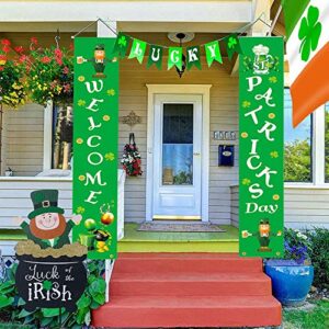 DECSPAS St Patricks Day Decorations, Irish Gnome Decorative Garden Stakes St Patricks Day Decor, Goblins in Gold Jars Design St. Patrick's Day Decorations for The Home, Outdoor, Garden, Patio