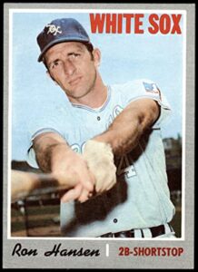 1970 topps # 217 ron hansen chicago white sox (baseball card) ex white sox