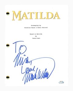 mara wilson signed autographed matilda movie script screenplay acoa coa