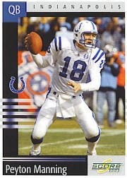 2003 score football card #54 peyton manning