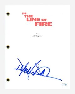dylan mcdermott signed autograph in the line of fire script screenplay acoa coa