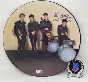 pete best signed the beatles like dreamers do picture disc lp vinyl beckett coa