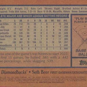 2022 Topps Archives #171 Seth Beer 1978 Topps NM-MT RC Rookie Arizona Diamondbacks Baseball