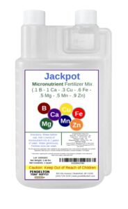 jackpot micronutrient liquid fertilizer mix | indoor & outdoor | for plants, flowers, vegetable gardens, trees, shrubs & lawns (32oz)