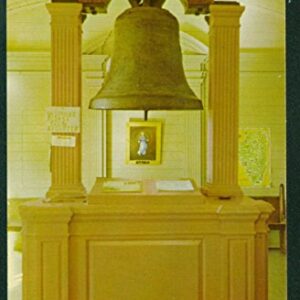 Liberty Bell of the West Kaskaskie State Memorial Island Illinois IL Vintage Postcard