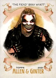 2021 topps heritage wwe allen and ginter #ag-25 the fiend bray wyatt wrestling trading card