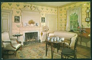 parlor general salem towne old sturbridge village federal period furniture vintage postcard