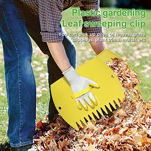 GardenHOME Garden and Yard Leaf Scoops Hand Rakes, Large Sized, Multiple Use for Leaves, Lawn Debris and Trash Pick Up Good Use 1 Pair