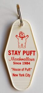 ghostbusters stay puft marshmallows”house of puft” inspired key tag