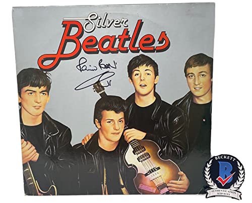 Pete Best Signed Autograph The Beatles Silver Beatles Vinyl Album LP Beckett COA