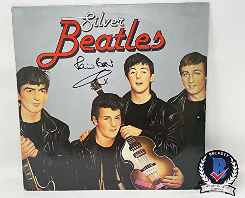 Pete Best Signed Autograph The Beatles Silver Beatles Vinyl Album LP Beckett COA