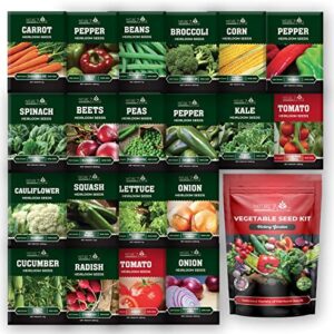 Survival Seeds for Planting Vegetables and Fruits, 4800 Survival Seed Vault and Doomsday Prepping Supplies, Gardening Seeds Variety Pack, Vegetable Seeds for Planting Home Garden