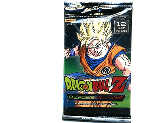Panini 2015 Dragonball Z Heroes & Villains Trading Card Game Booster Pack