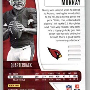 2019 Absolute Football #126 Kyler Murray RC Rookie Card Arizona Cardinals Official NFL Trading Card From Panini America in Raw (NM or Better) Condition