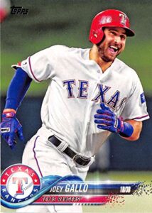 2018 topps #326 joey gallo texas rangers baseball card