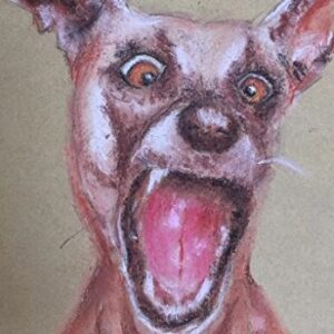 WALL ART ARTWORK PAINTING HUFF DOG