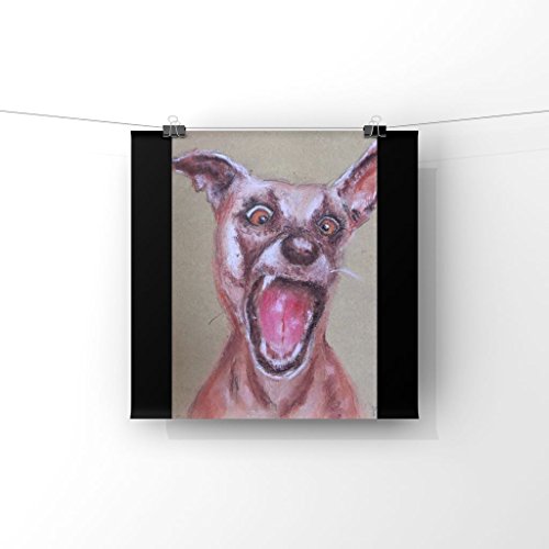 WALL ART ARTWORK PAINTING HUFF DOG