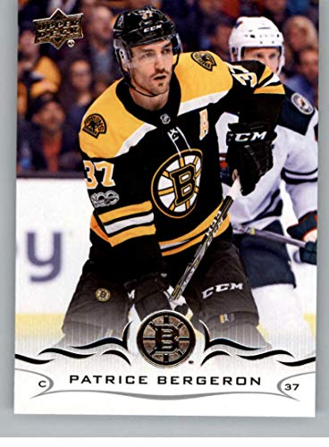 2018-19 Upper Deck Hockey Card #19 Patrice Bergeron Boston Bruins Official UD Trading Card