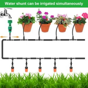 Garden Irrigation System 168 Pcs+50ft/15m Drip Irrigation Kit with Adjustable Nozzles Drippers Distribution Tubing Hose Saving Water Automatic Irrigation Set for Garden Greenhouse Patio Lawn