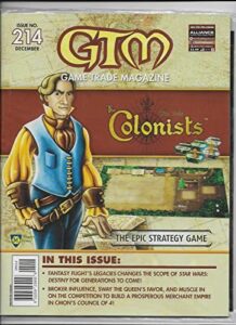 game trade magazine #214 (in bag) vf/nm ; alliance comic book | colonists