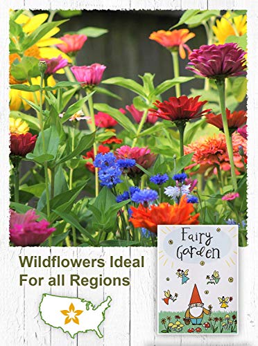 American Meadows Wildflower Seed Packets "Fairy Garden" Party Favors for Guests (Pack of 20) - Wildflower Seed Mix, Plant Year-Round, Great Gift for Hostesses, Showers, Weddings, Thank You