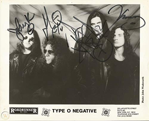 Type O Negative band reprint signed early promo photo RP Peter Steele