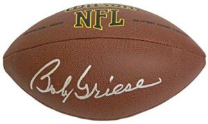 bob griese signed wilson nfl full size super grip football