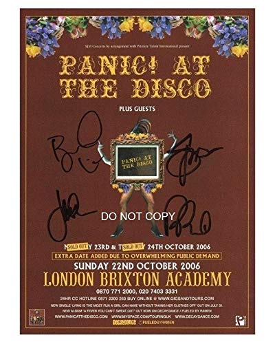 Panic At The Disco band reprint signed 8x10 photo #2 RP Brendon Urie