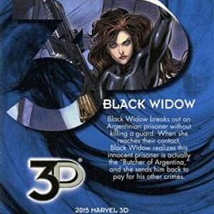 2015 Upper Deck Marvel 3D NonSport Trading Card #3 Black Widow