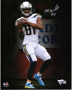 mike williams los angeles chargers autographed 8″ x 10″ white catching photograph – autographed nfl photos