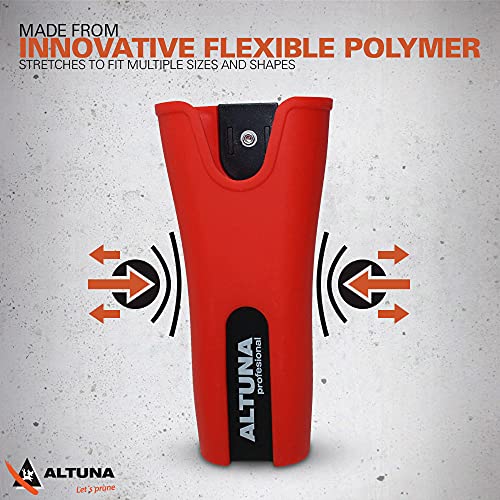 Altuna Silicon Pruner Holster and Multitool Plier Pouch with Heavy Duty Belt Clip - All Weather Waterproof Garden Tool Sheath and Flexible Holster for Hand Pruners, Pliers, Scissors, and More