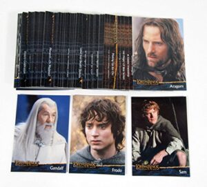 2003 topps lord of the rings return of the king rare japanese card set (80/81)