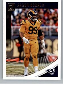 2018 donruss football #150 aaron donald los angeles rams official nfl trading card