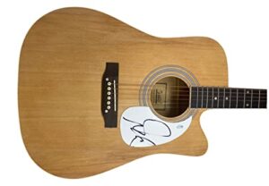elvis costello signed autographed acoustic guitar the attractions acoa coa