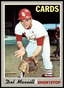 1970 topps # 503 dal maxvill st. louis cardinals (baseball card) ex cardinals