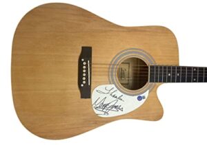 george jones signed autograph full size acoustic guitar country star beckett coa