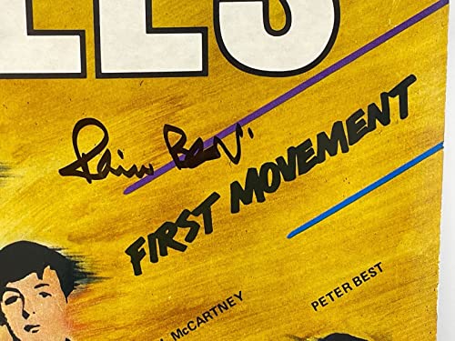 Pete Best Signed Autograph The Beatles First Movement Vinyl Album LP Beckett COA