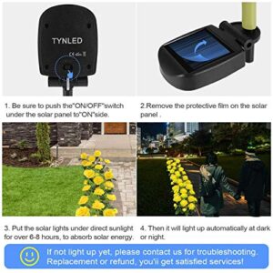 Outdoor Solar Garden Stake Lights,Upgraded LED Solar Powered Light with 6 Rose Flowers, Waterproof Solar Decorative Lights for Patio Pathway Courtyard Garden Lawn